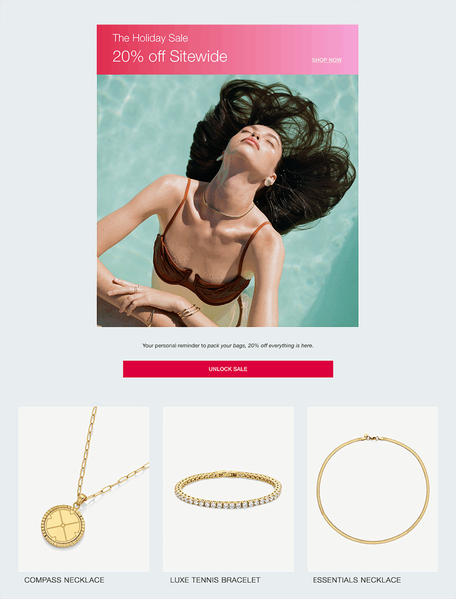 Jewlery Brand Holiday Sale Email Scaled