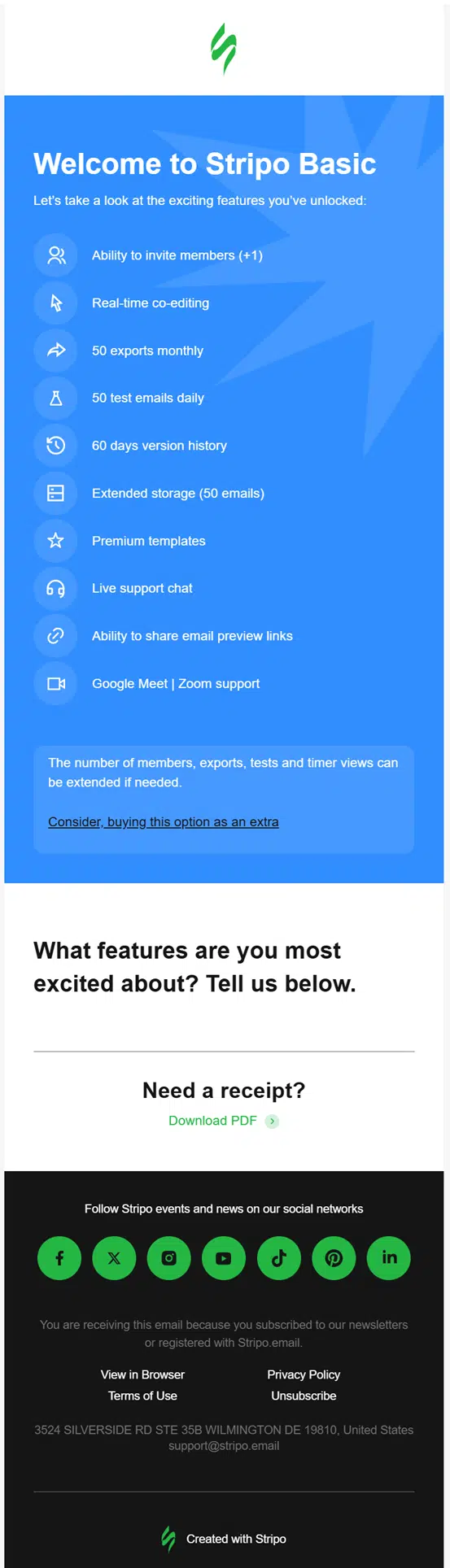 Stripo email